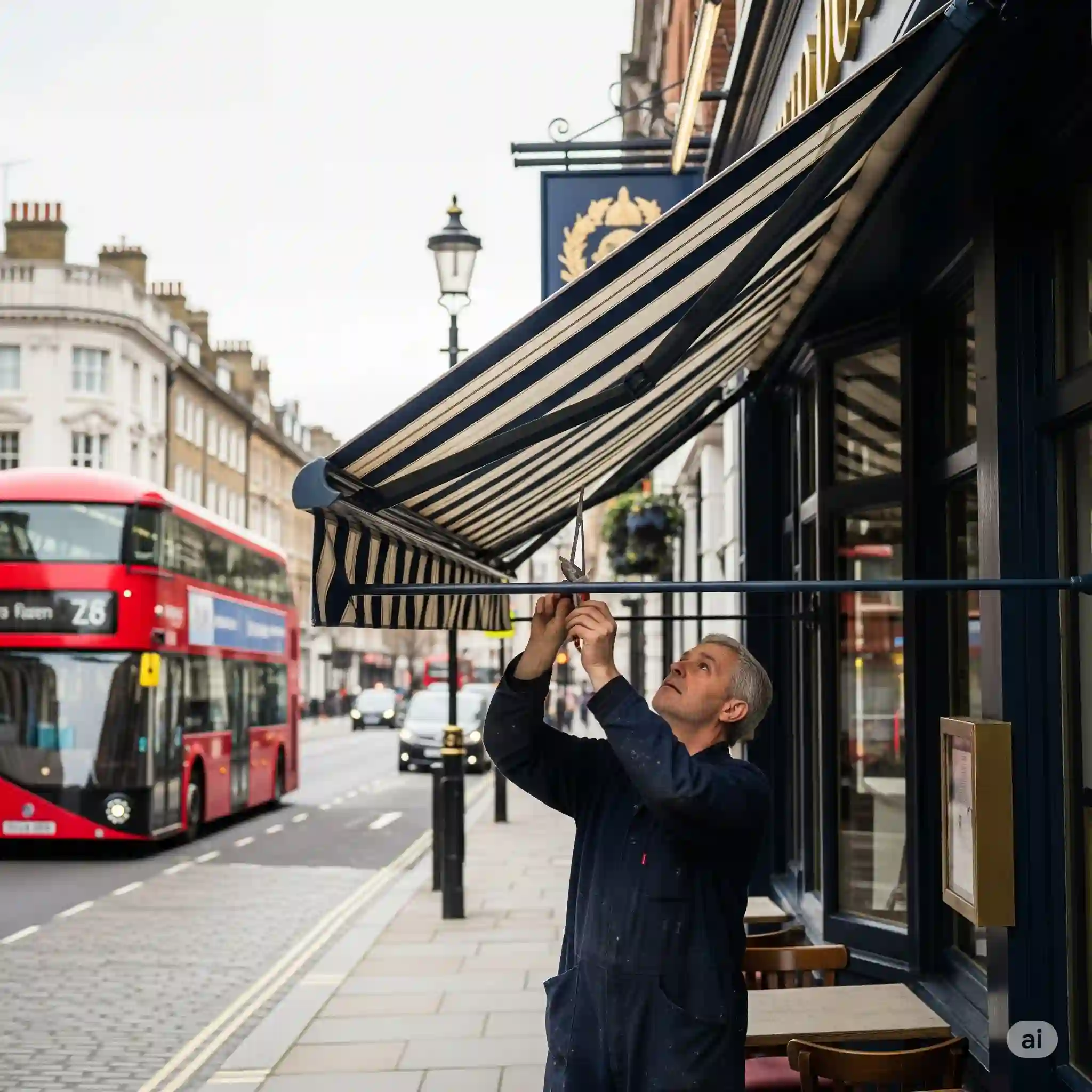 Awning repair in Thame for shops
